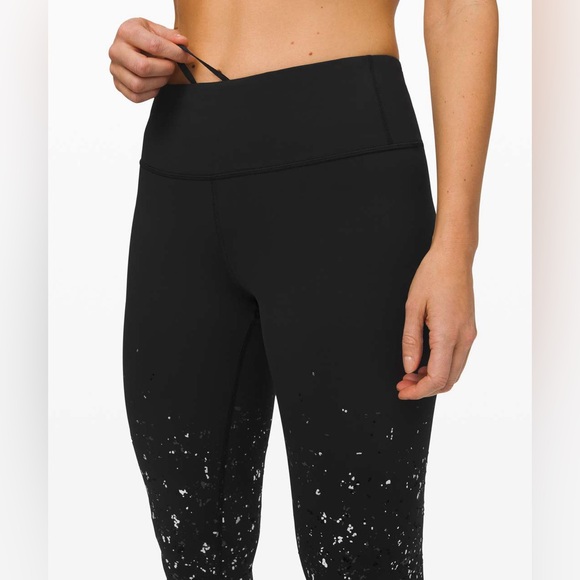 Lululemon Speed Wunder Tight Speckle Shine
Black Deep Coal Silver Legging Sz 6 - Picture 3 of 5